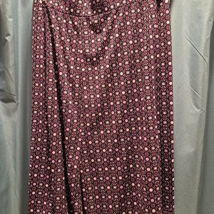 Sag Harbor Skirt Small S Purple Yoga Band A Line Knee Length